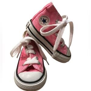 Converse All Star Pink High Tops Sneakers in an Infant Size 2